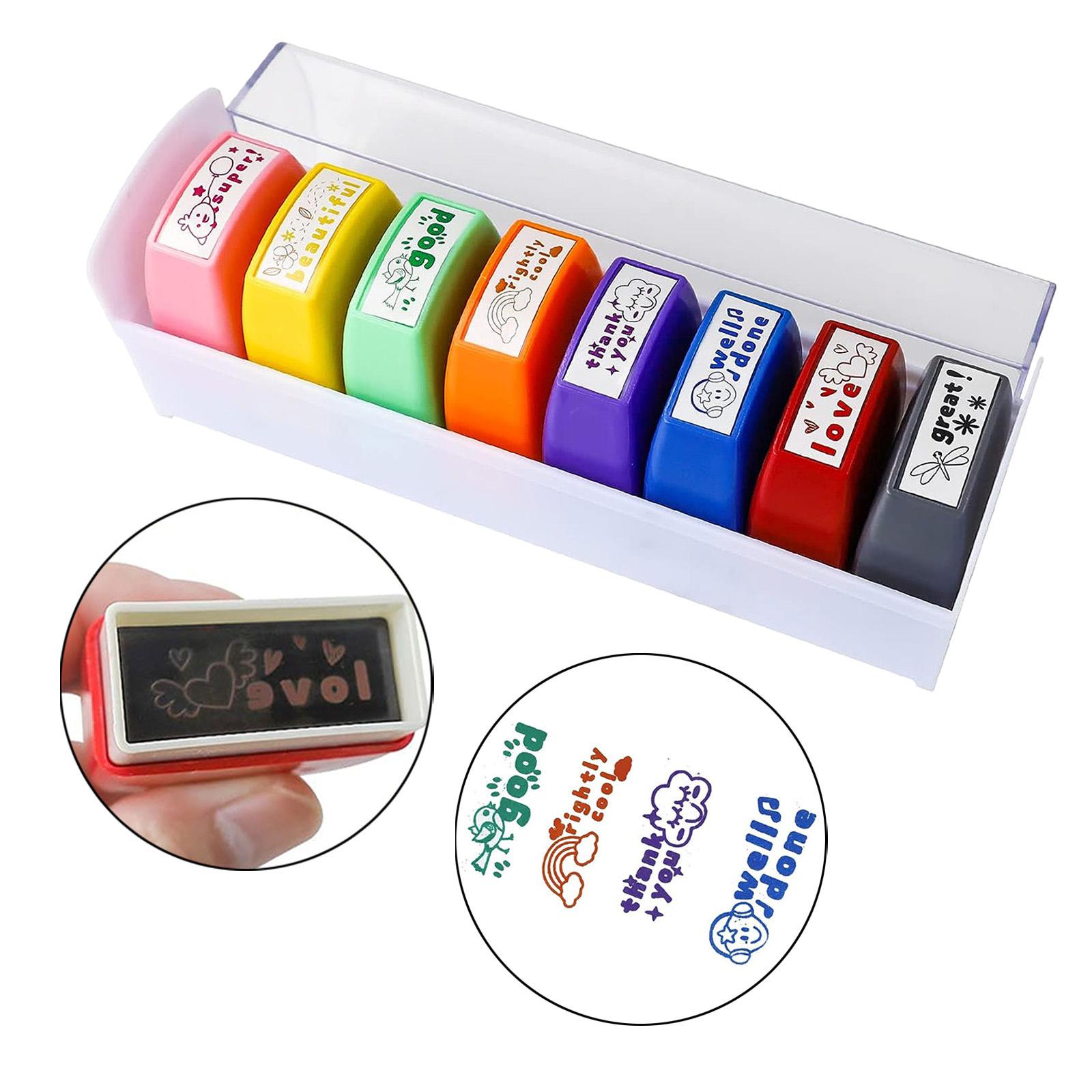 8x Teacher Stamps Set Encourag - огляд і ціна Kids Education Motivation