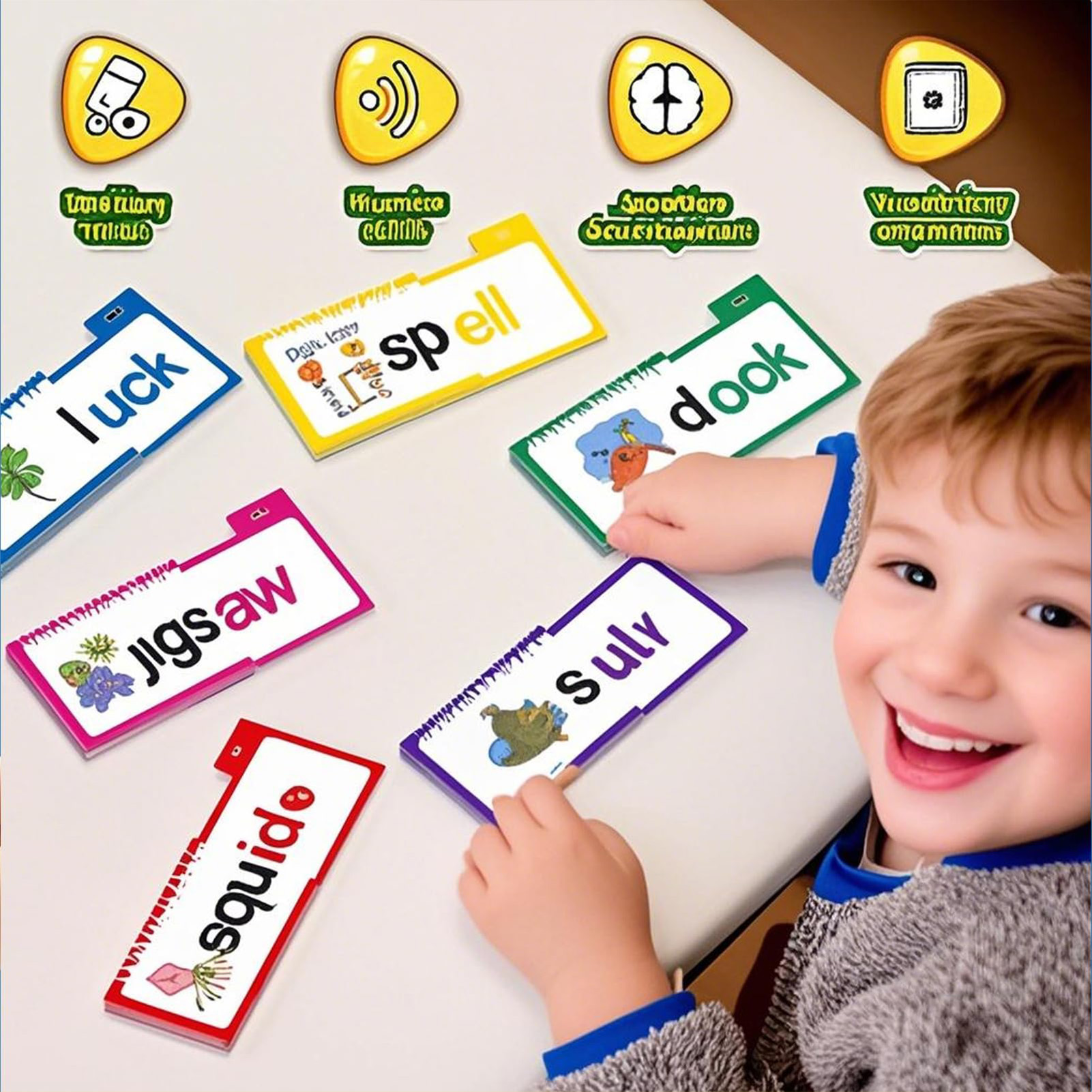 Laminated Phonics Flash Cards  - огляд і ціна Kids Education Rhymes