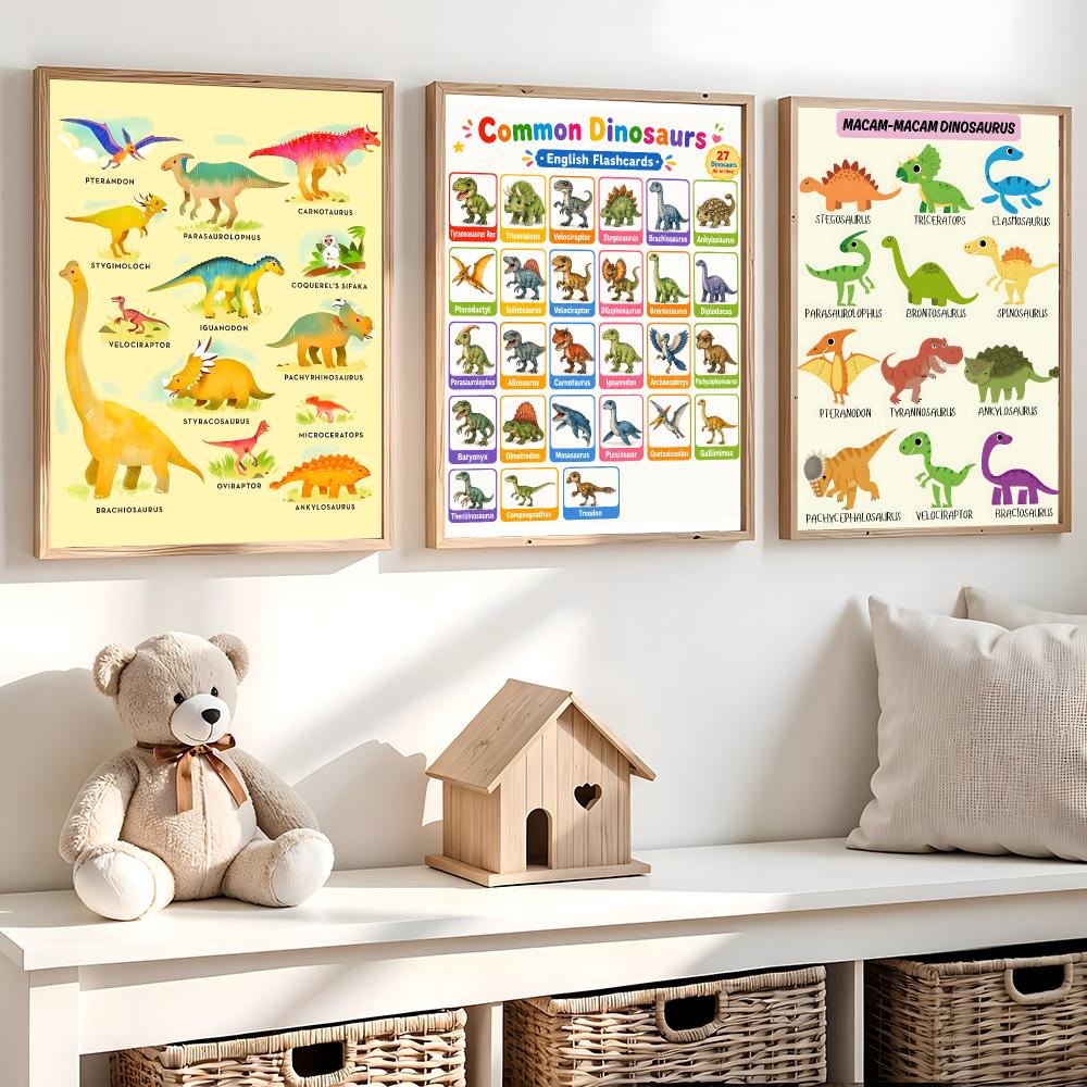 Art Dinosaur Names Chart Poste - огляд і ціна Kids Education Name
