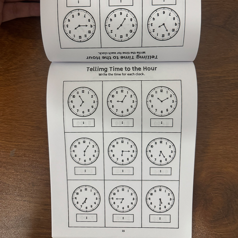 Telling Time Workbook for Kids - огляд і ціна Kids Education Activities